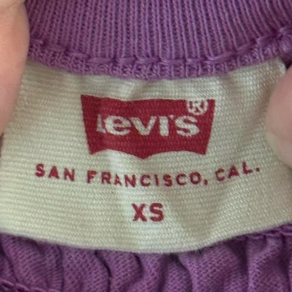 Levi's Purple Stretchy Crop Top - Picture 4 of 5